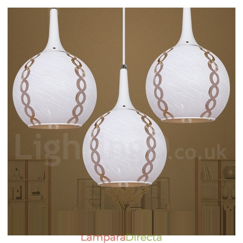 Lámpara colgante de cristal moderna y contemporánea para salón