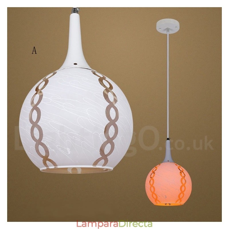 Lámpara colgante de cristal moderna y contemporánea para salón