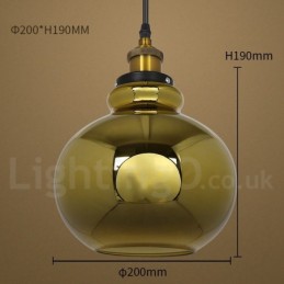 Lámpara colgante de cristal europea