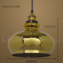 Lámpara colgante de cristal europea