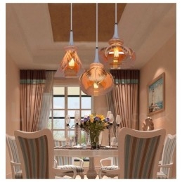 Lámpara colgante de cristal para salón, moderna y contemporánea, de estilo europeo