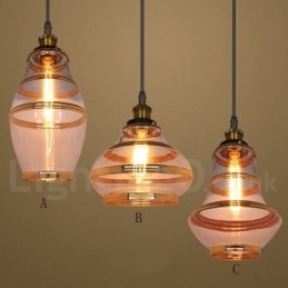 Lámpara colgante de cristal europea para bar y salón