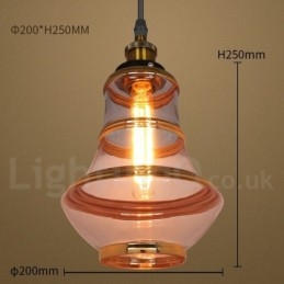 Lámpara colgante de cristal europea para bar y salón