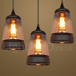 Lámpara colgante de cristal estilo salón retro europeo