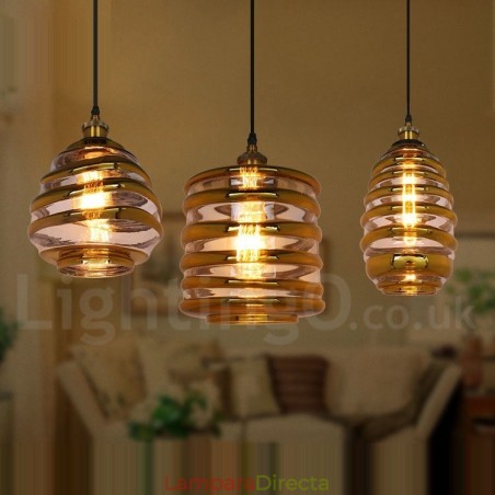 Lámpara colgante de cristal estilo europeo para cafetería o salón Lámpara colgante de cristal estilo europeo para cafetería o salón