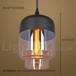 Lámpara colgante de cristal rústico, lámpara colgante de salón europea