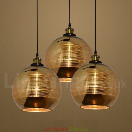 Lámpara colgante de cristal estilo cafetería europea Lámpara colgante de cristal estilo cafetería europea