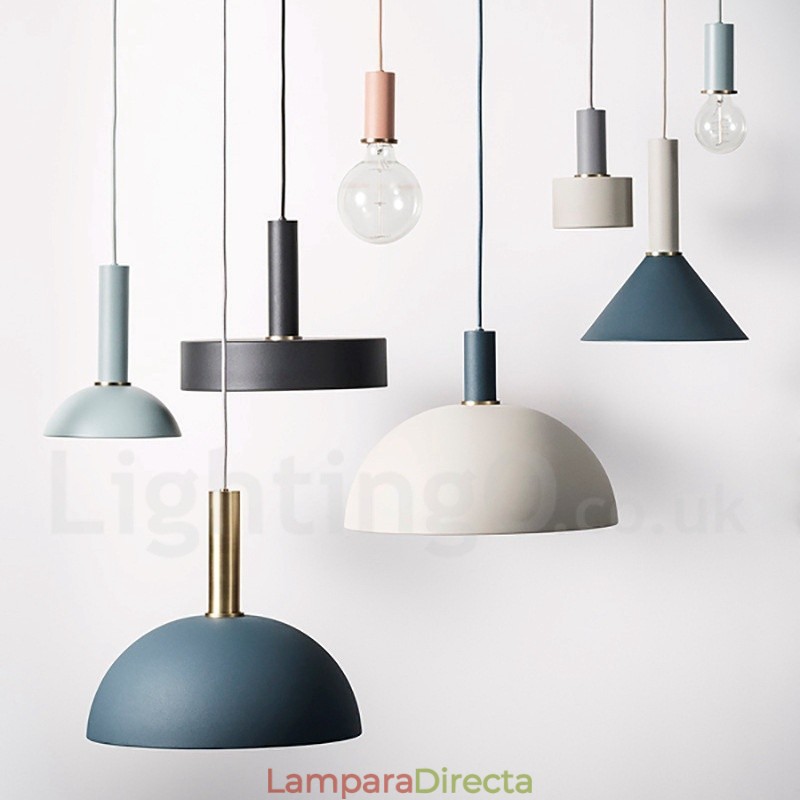 Lámpara colgante de cafetería contemporánea moderna de estilo nórdico de 1 luz