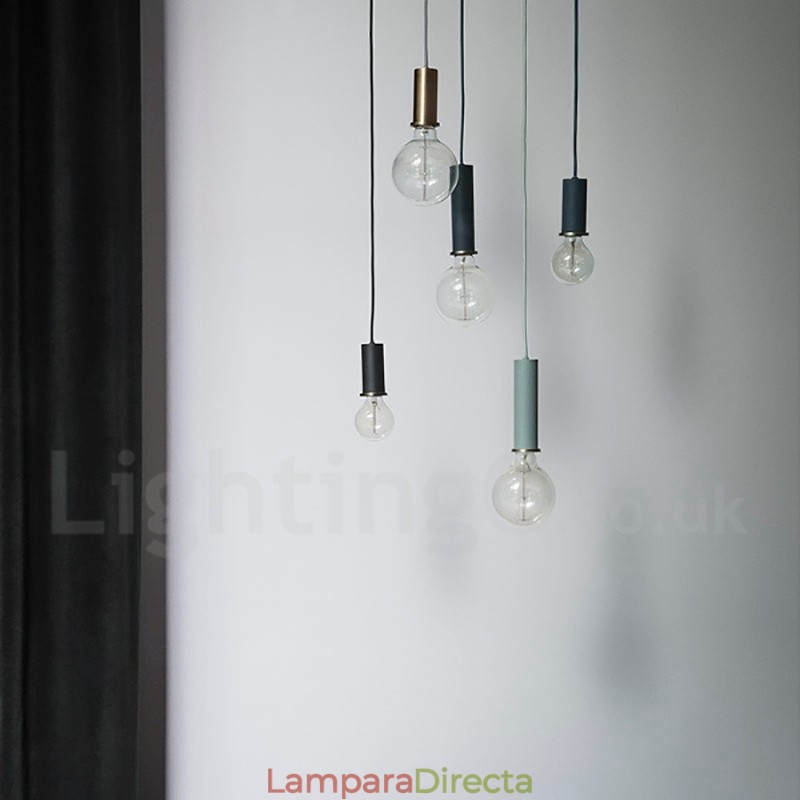 Lámpara colgante de cafetería contemporánea moderna de estilo nórdico de 1 luz
