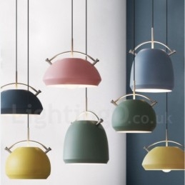 Lámpara colgante de cafetería contemporánea moderna de estilo nórdico de 1 luz
