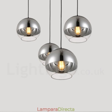 Lámpara colgante de cristal de cafetería moderna y contemporánea de 1 luz Lámpara colgante de cristal de cafetería moderna y contemporánea de 1 luz