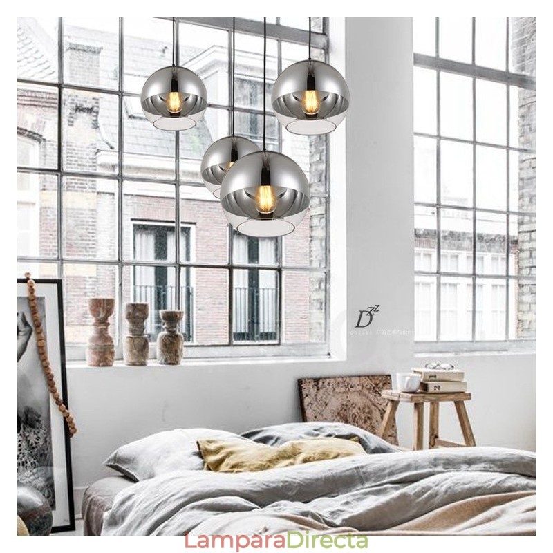 Lámpara colgante de cristal de cafetería moderna y contemporánea de 1 luz