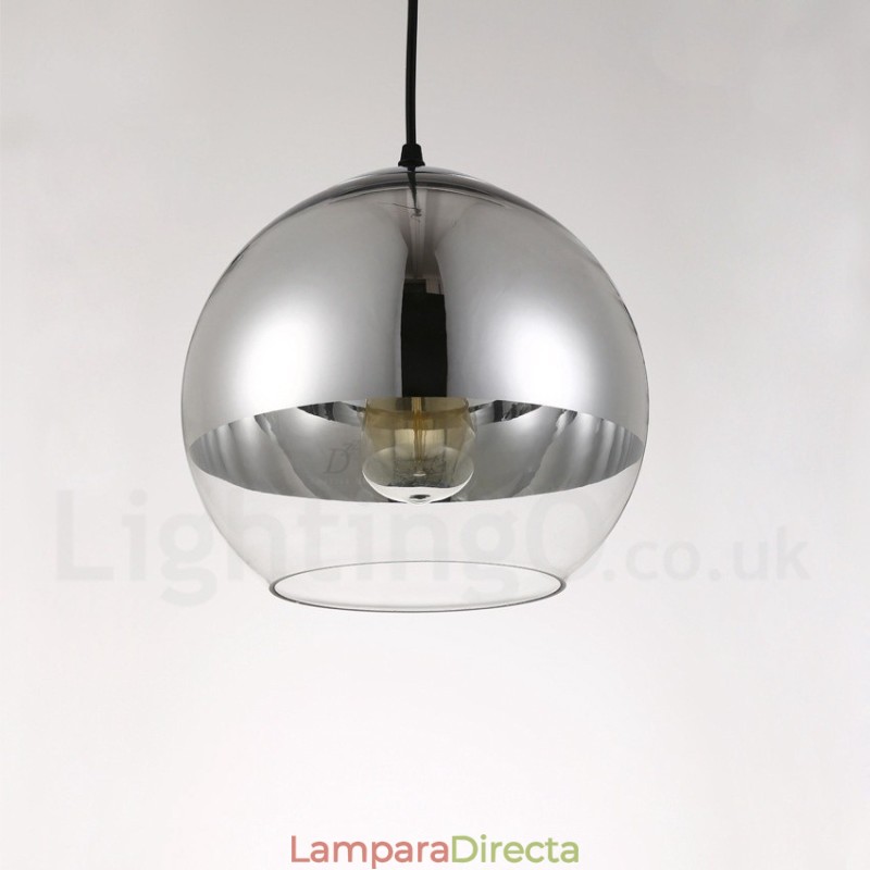 Lámpara colgante de cristal de cafetería moderna y contemporánea de 1 luz