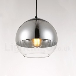 Lámpara colgante de cristal de cafetería moderna y contemporánea de 1 luz