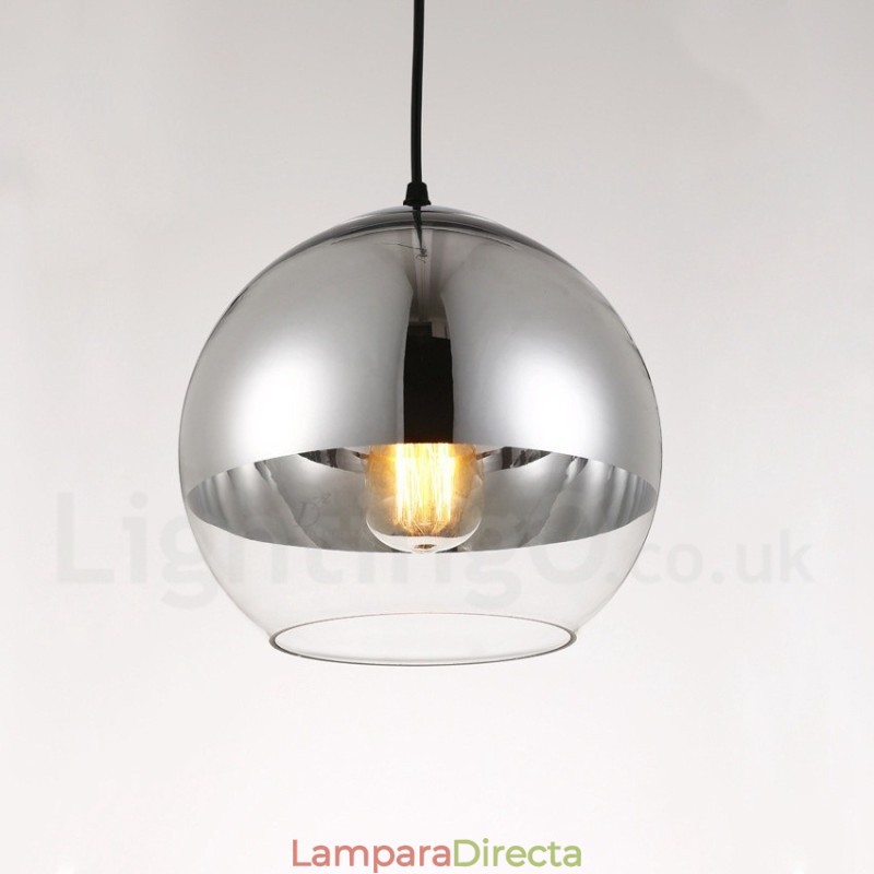 Lámpara colgante de cristal de cafetería moderna y contemporánea de 1 luz