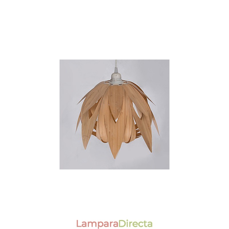 Lámpara de araña de bambú con diseño de pájaro en forma de jaula para el hogar, estilo vintage y creativo.