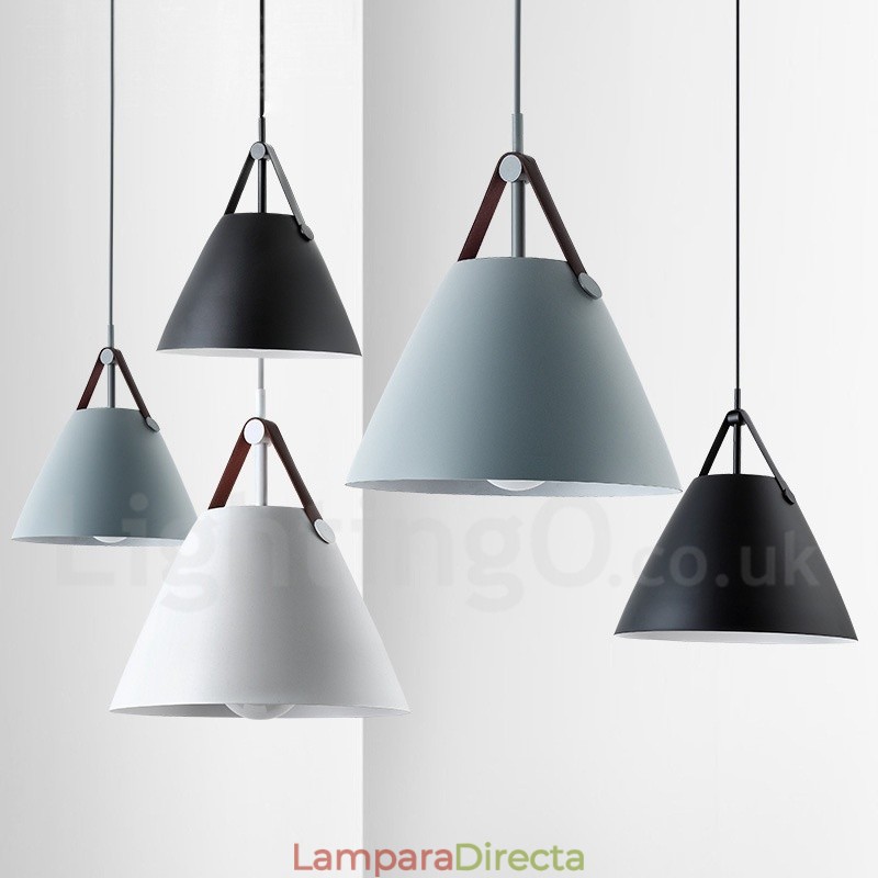 Lámpara colgante vintage de estilo nórdico de 1 luz