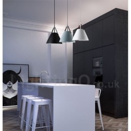 Lámpara colgante vintage de estilo nórdico de 1 luz