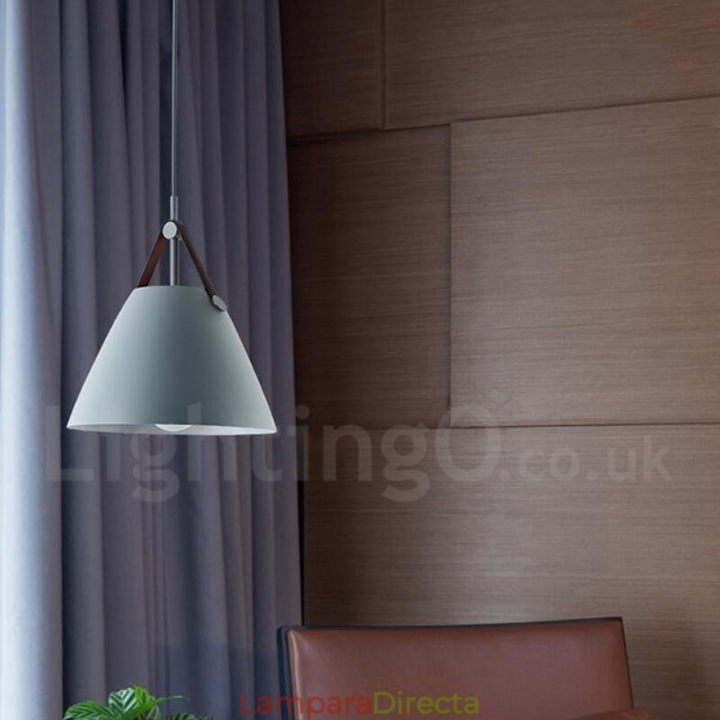 Lámpara colgante vintage de estilo nórdico de 1 luz