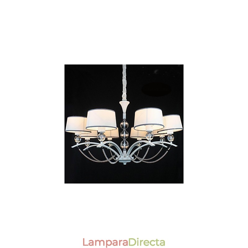 Lámpara de araña de cristal Azabu de 8 luces