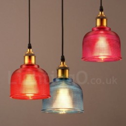 Lámpara colgante de cristal multicolor para cafetería moderna y contemporánea, de 1 luz