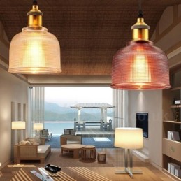 Lámpara colgante de cristal multicolor para cafetería moderna y contemporánea, de 1 luz
