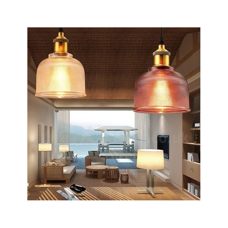 Lámpara colgante de cristal multicolor para cafetería moderna y contemporánea, de 1 luz