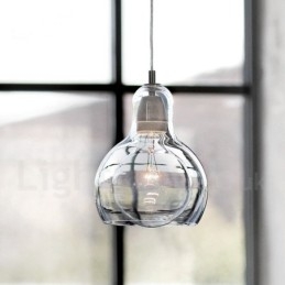 Lámpara colgante de cristal contemporánea moderna de estilo nórdico de 1 luz