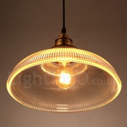 Lámpara colgante de cristal vintage de 1 luz