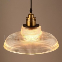 Lámpara colgante de cristal vintage de 1 luz