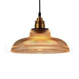 Lámpara colgante de cristal vintage de 1 luz