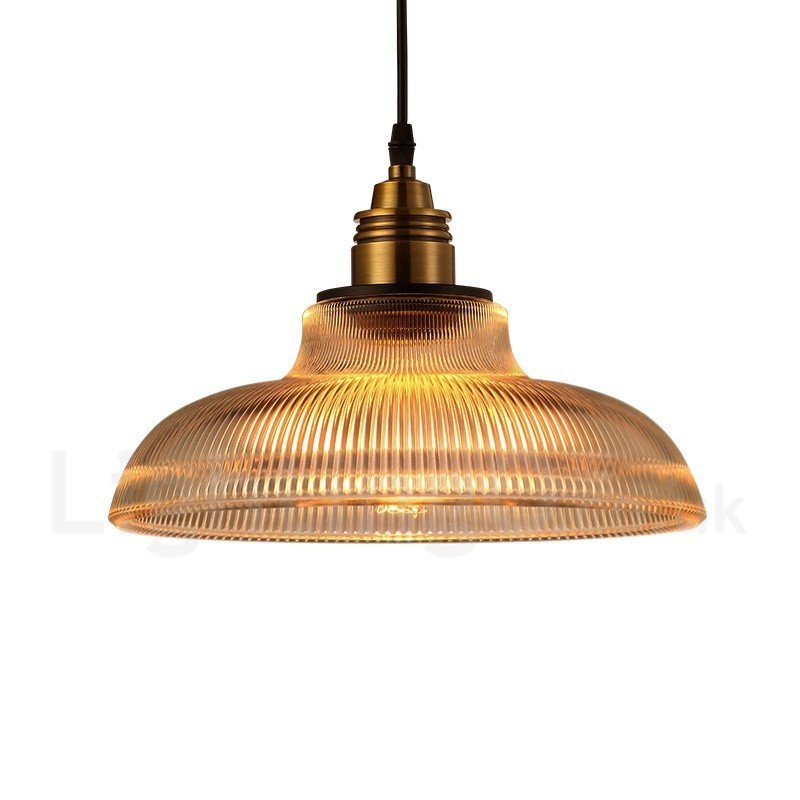 Lámpara colgante de cristal vintage de 1 luz