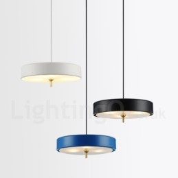 Lámpara colgante de lujo contemporánea moderna de 1 luz con pantalla de vidrio
