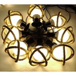 Lámpara de cuerda, candelabro, ropa larga, creativa, las doncellas celestiales esparcen flores. Lámpara de araña.