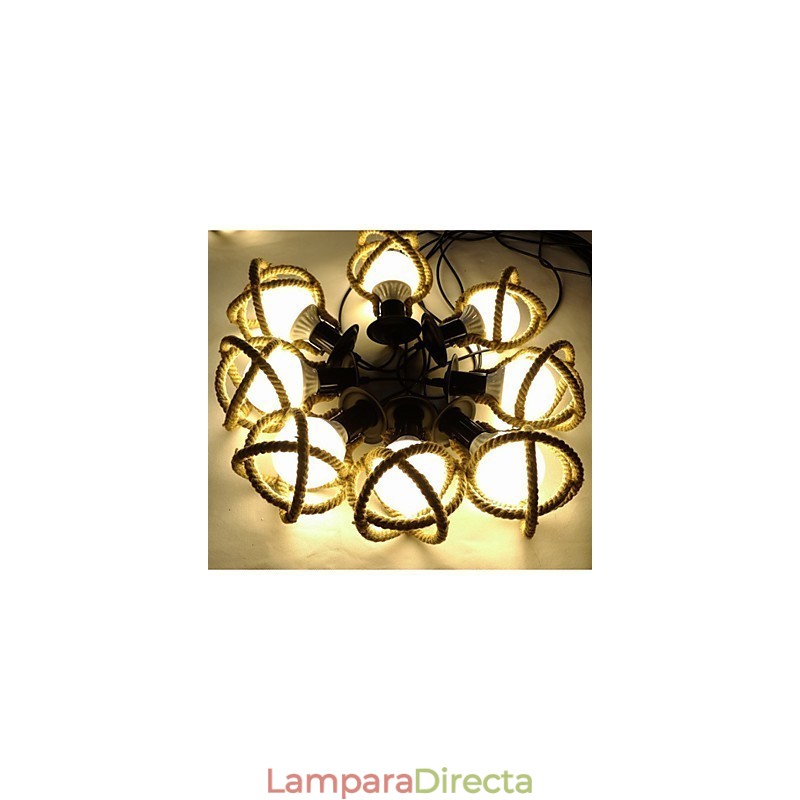 Lámpara de cuerda, candelabro, ropa larga, creativa, las doncellas celestiales esparcen flores. Lámpara de araña.