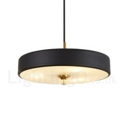 Lámpara colgante de lujo contemporánea moderna de 1 luz con pantalla de vidrio