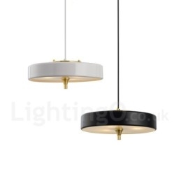 Lámpara colgante de lujo contemporánea moderna de 1 luz con pantalla de vidrio