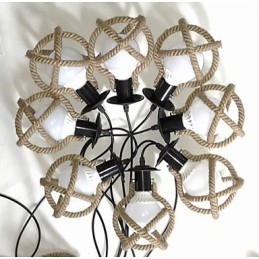 Lámpara de cuerda, candelabro, ropa larga, creativa, las doncellas celestiales esparcen flores. Lámpara de araña.