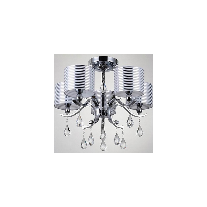 Lámpara de araña moderna de cristal K9 de 6 luces