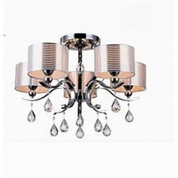 Lámpara de araña moderna de cristal K9 de 6 luces