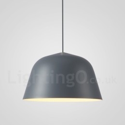 Lámpara colgante moderna contemporánea de acero de 1 luz con pantalla de aleación de aluminio