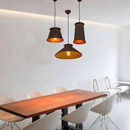 Lámpara colgante de metal de 3 luces, estilo mini, moderna y contemporánea