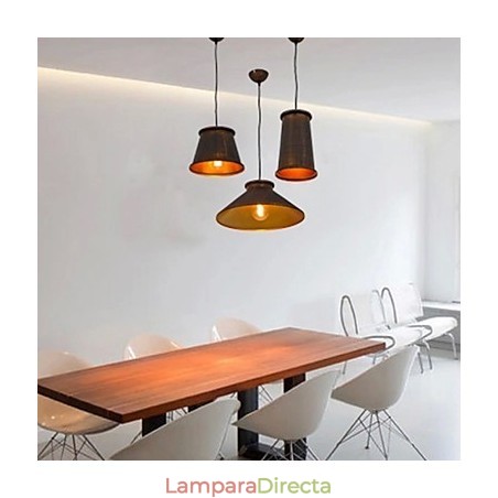Lámpara colgante de metal de 3 luces, estilo mini, moderna y contemporánea Lámpara colgante de metal de 3 luces, estilo mini, moderna y contemporánea