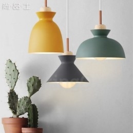 Lámpara colgante moderna contemporánea de acero de 1 luz con pantalla de aleación de aluminio