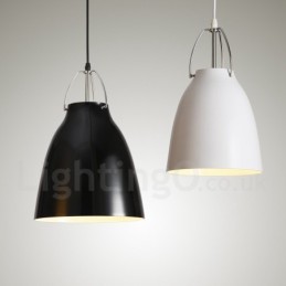 Lámpara colgante moderna contemporánea de aleación de aluminio de 1 luz con pantalla de aleación de aluminio