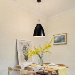 Lámpara colgante moderna contemporánea de aleación de aluminio de 1 luz con pantalla de aleación de aluminio