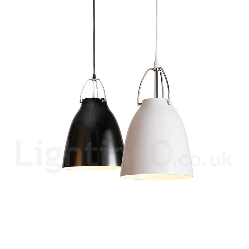 Lámpara colgante moderna contemporánea de aleación de aluminio de 1 luz con pantalla de aleación de aluminio