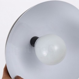 Lámpara colgante moderna contemporánea de acero de 1 luz con pantalla de aleación de aluminio