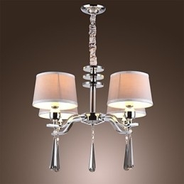 Lámpara de araña moderna, contemporánea, tradicional, clásica, rústica, estilo cabaña, vintage, de metal cromado y cristal de isla