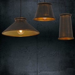 Lámpara colgante de metal moderna y contemporánea de 3 luces estilo mini